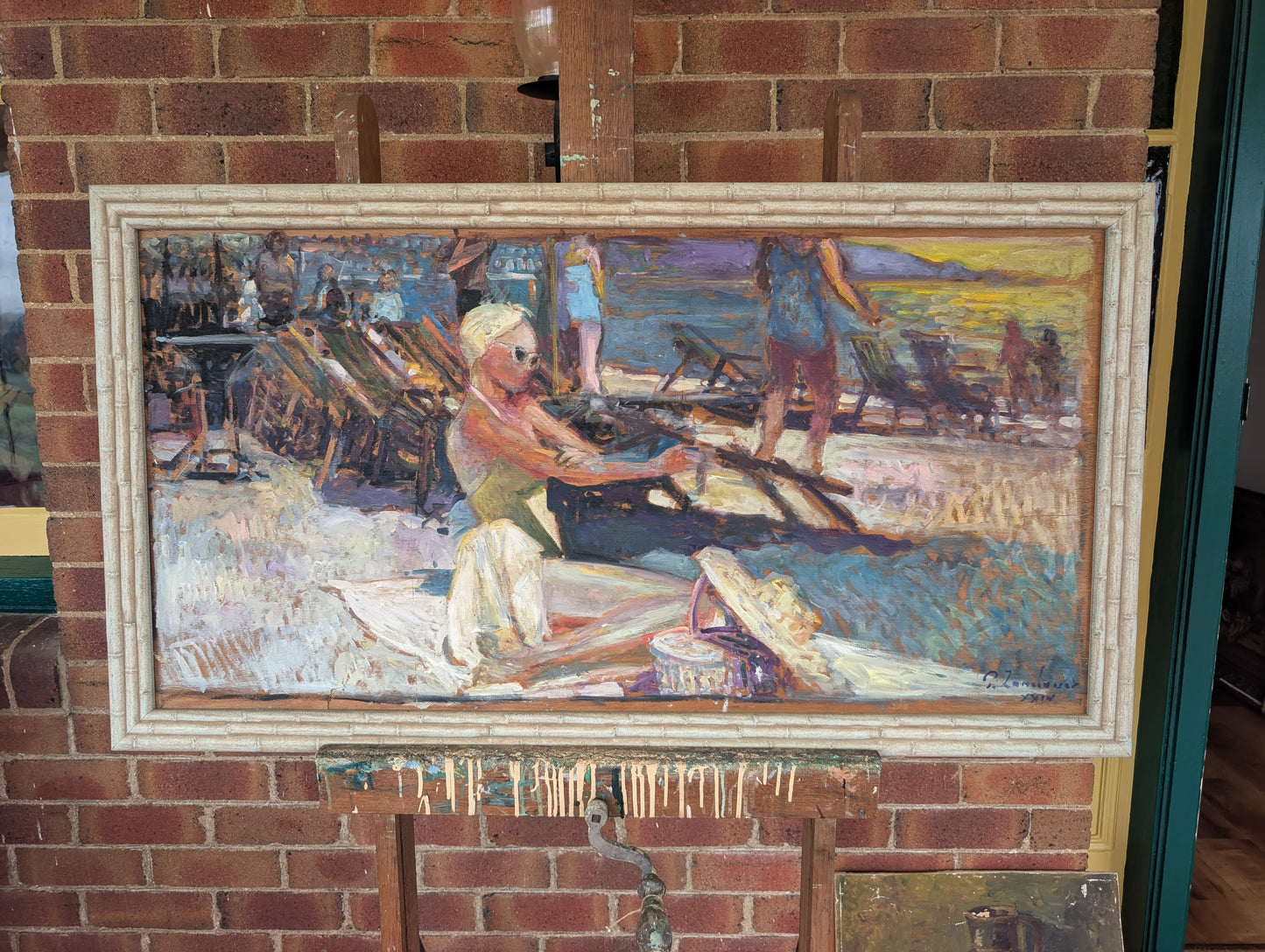 "Under the Riviera" by P.Landauer, oil on board