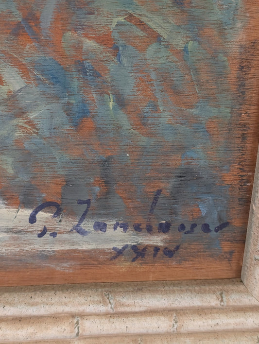 "Under the Riviera" by P.Landauer, oil on board