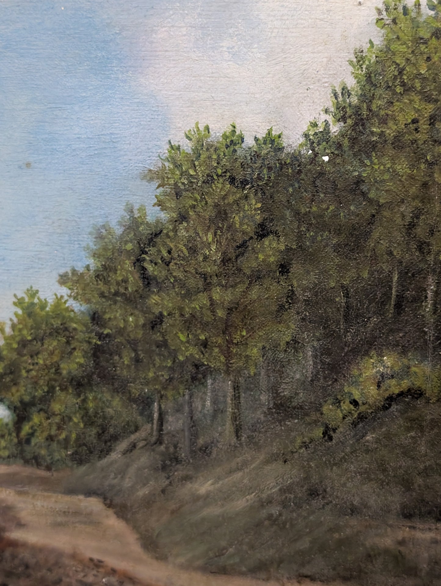 Coastal landscape - oil on canvas - mid CXXth