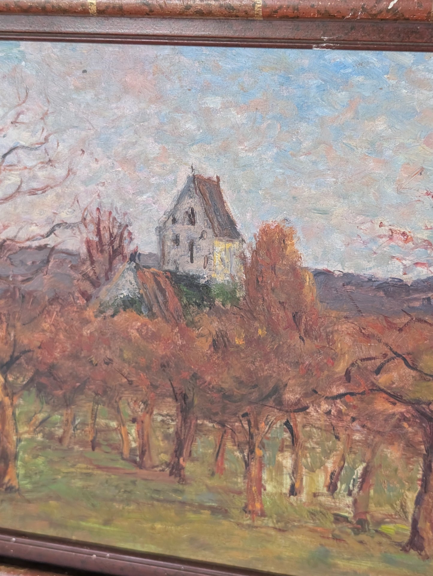 Criqueboeuf oil painting by JP Jouar mid CXXth
