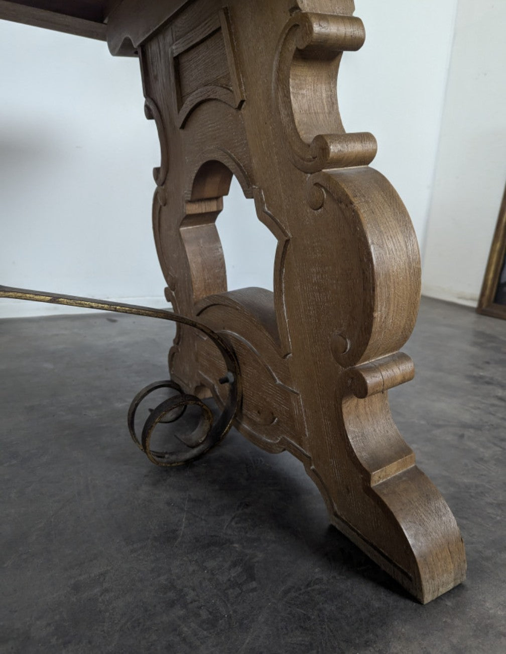 Spanish style table in limed oak 180cm