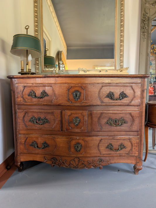 18th century French antiques Parisian walnut chest of drawers