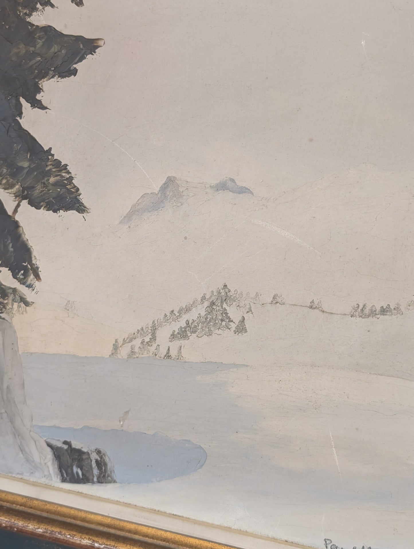 Alpine landscape by Paul Hardy (b.1862) oil on canvas