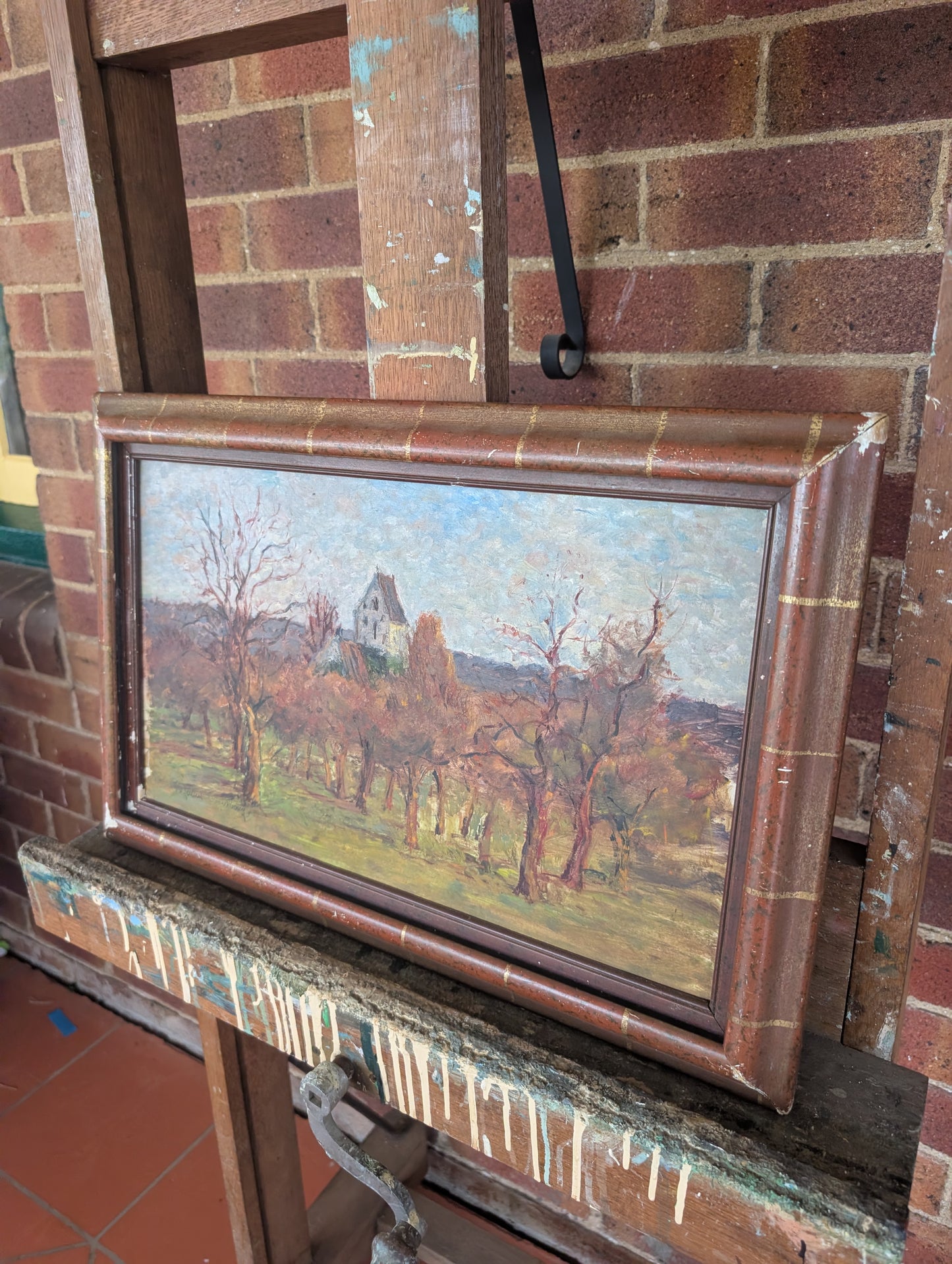 Criqueboeuf oil painting by JP Jouar mid CXXth