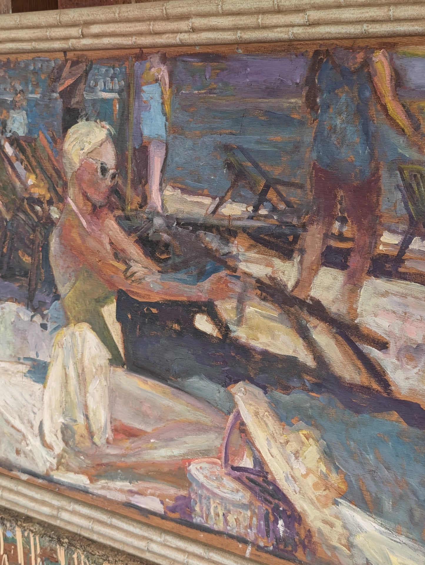 "Under the Riviera" by P.Landauer, oil on board