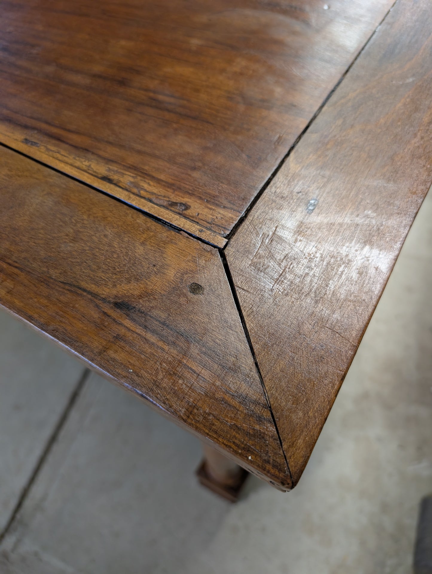 C19th walnut empire style commode.