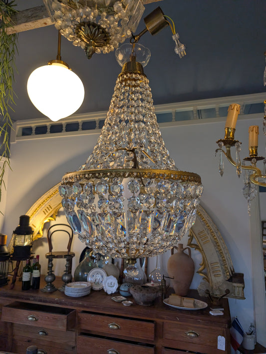 French Basket Chandelier