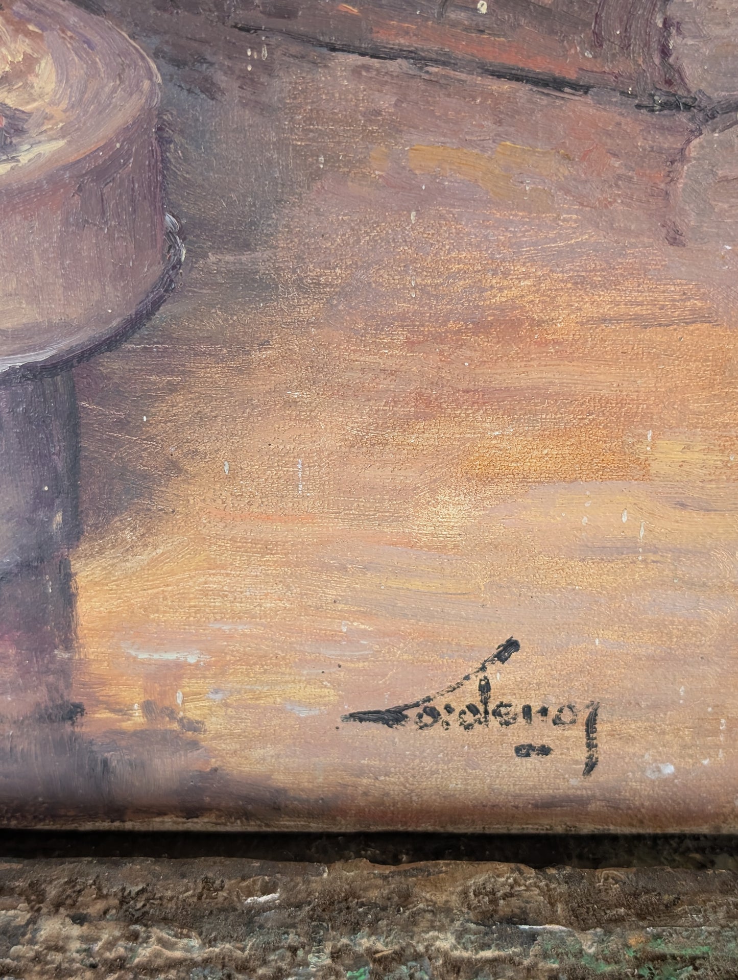 Nature morte aux lampes, oil painting CXXth