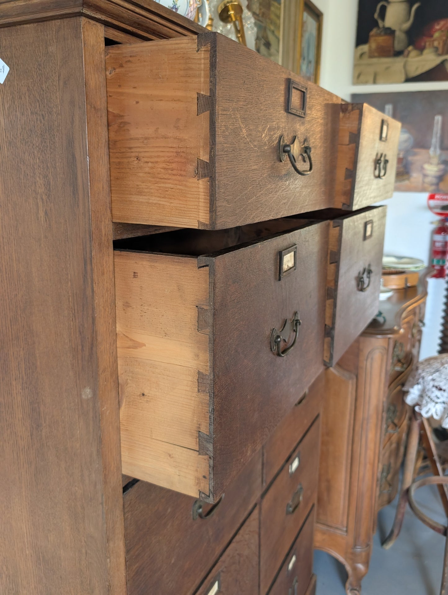 French Oak Apothecary Cabinet