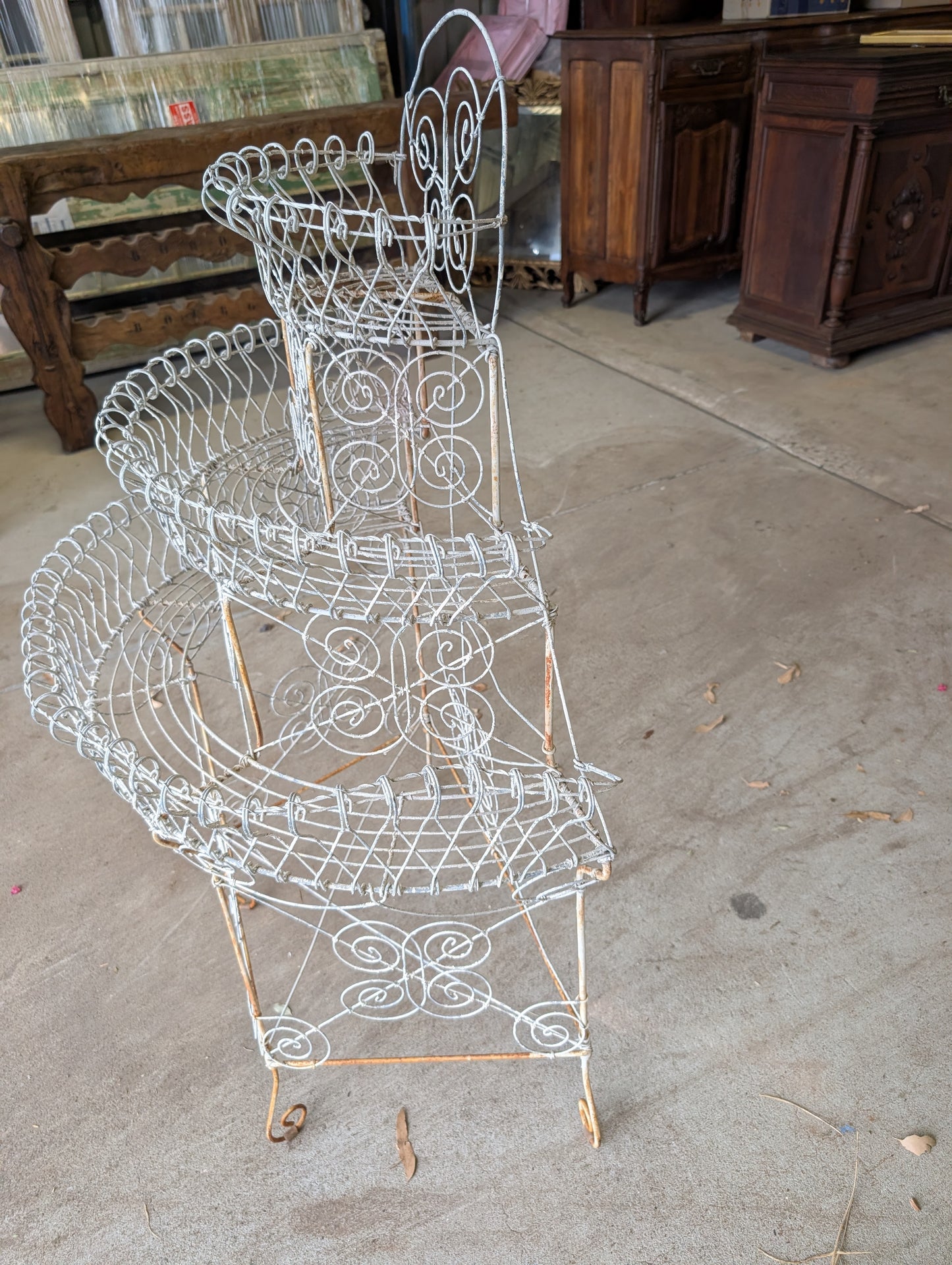 French Wire Framed Plant Stand