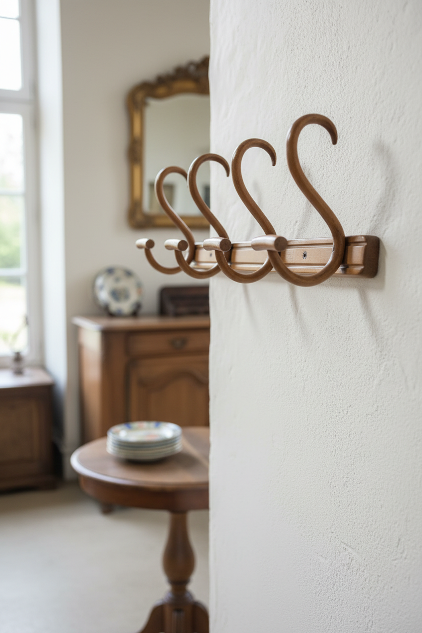 Thonet style bentwood coat rack