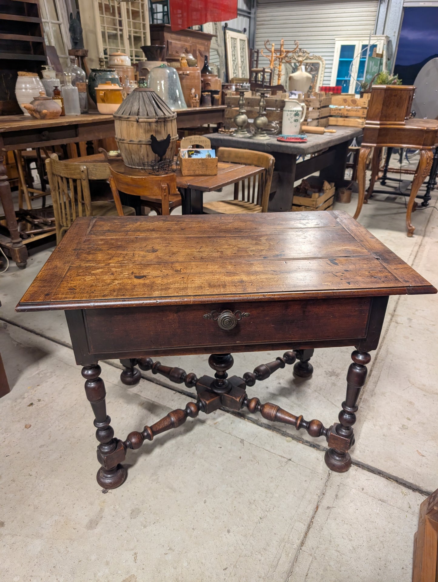 C18th French Regence writing desk walnut.