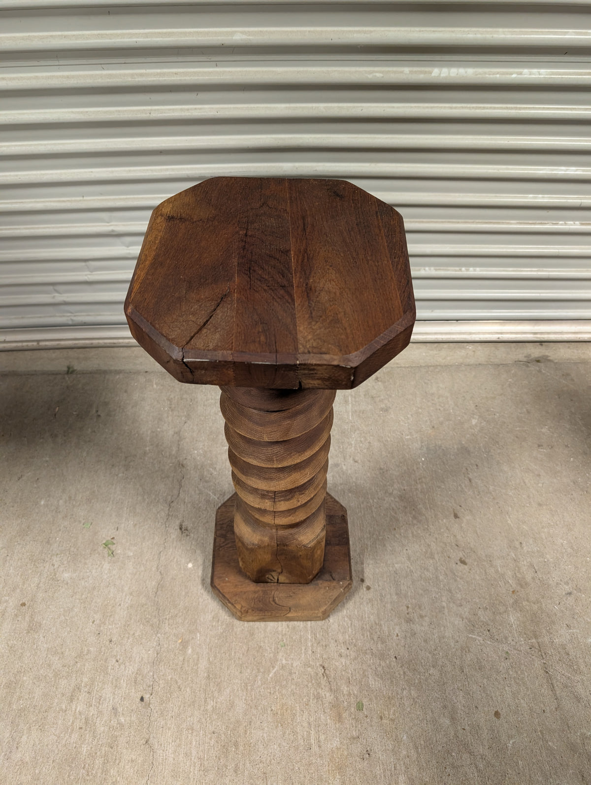 Authentic french screw wine press pedestal