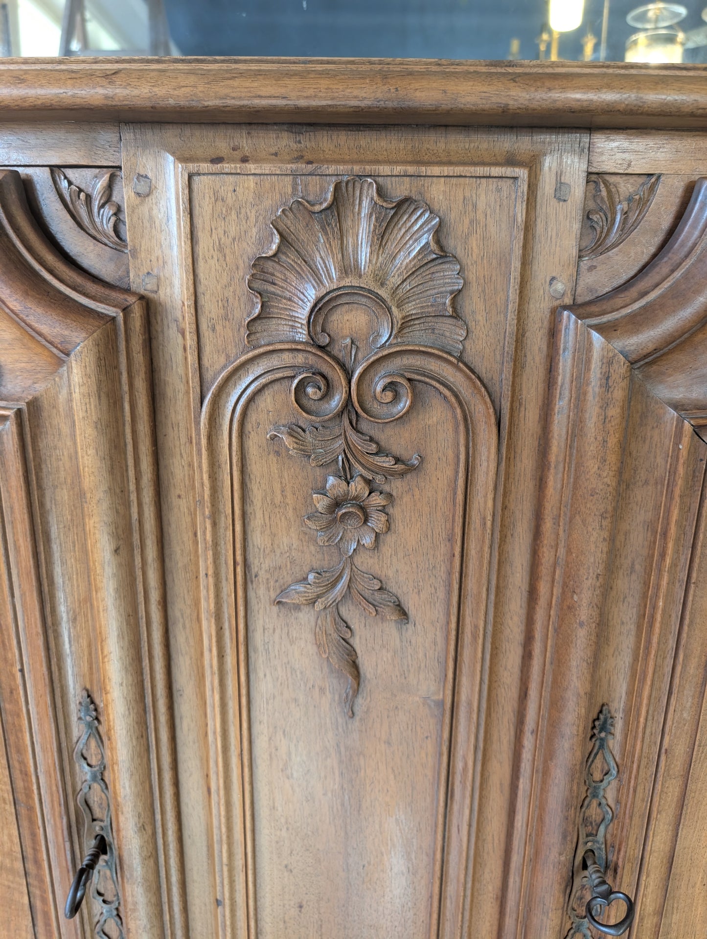 18th Century French Louis XV style walnut buffet enfilade