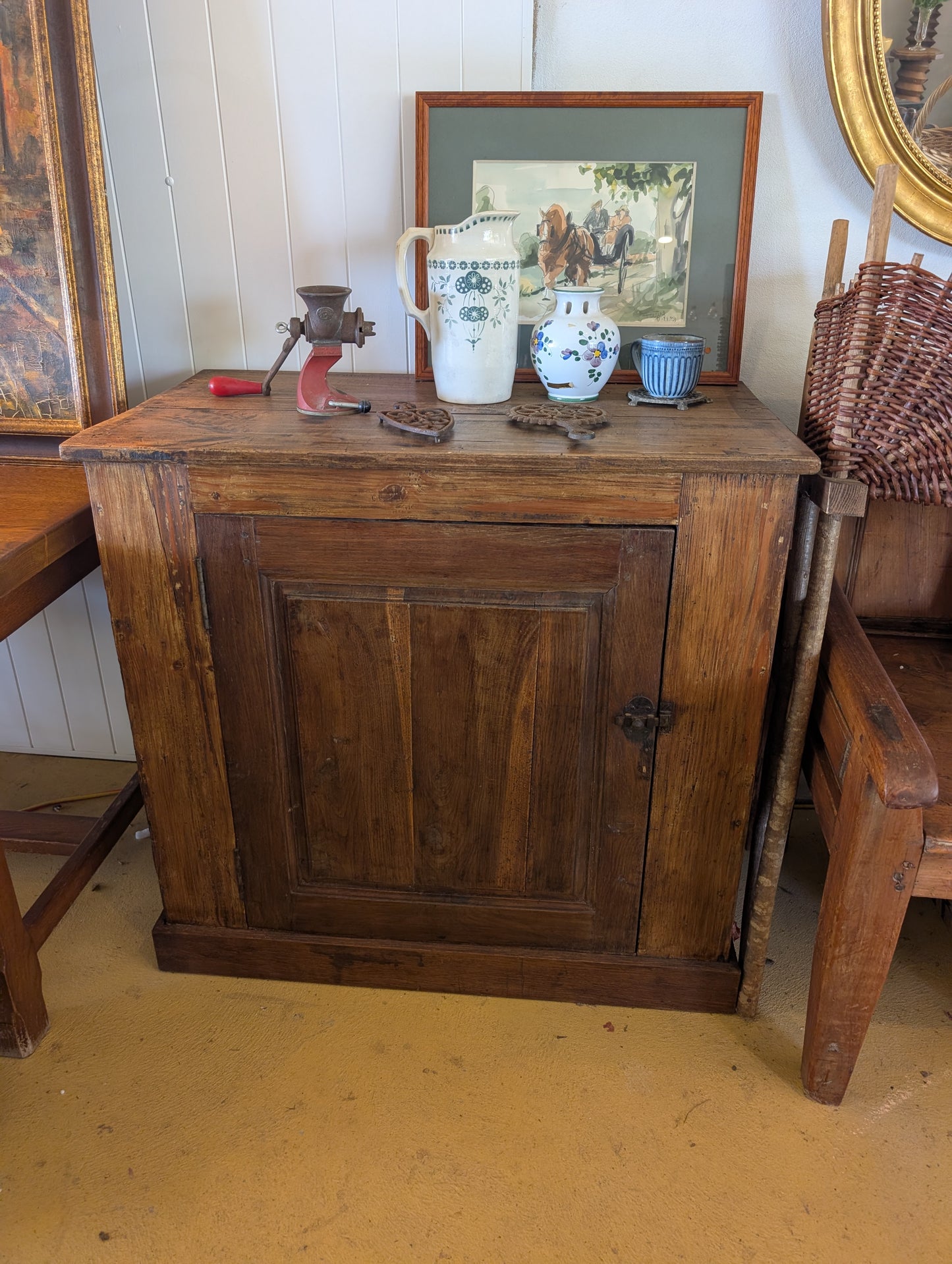 C19th century french wooden cabinet "confiturier".