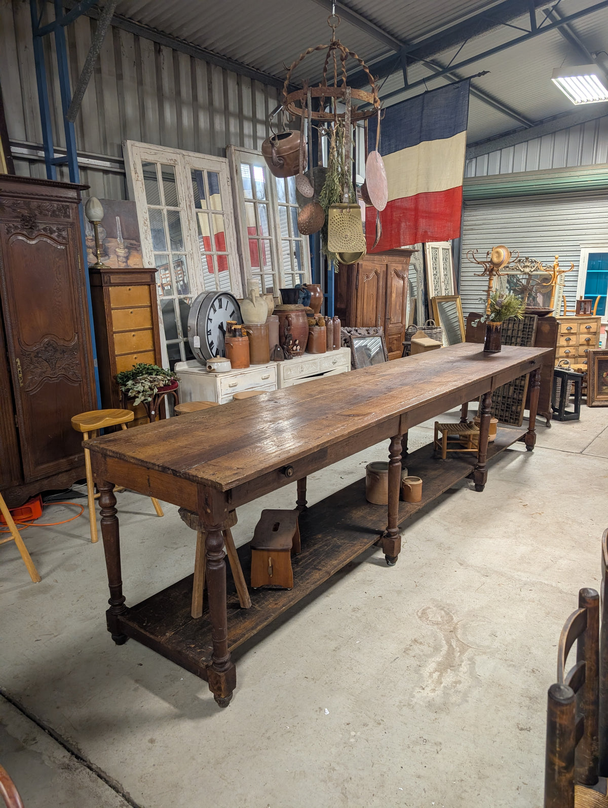 4m long drapers table