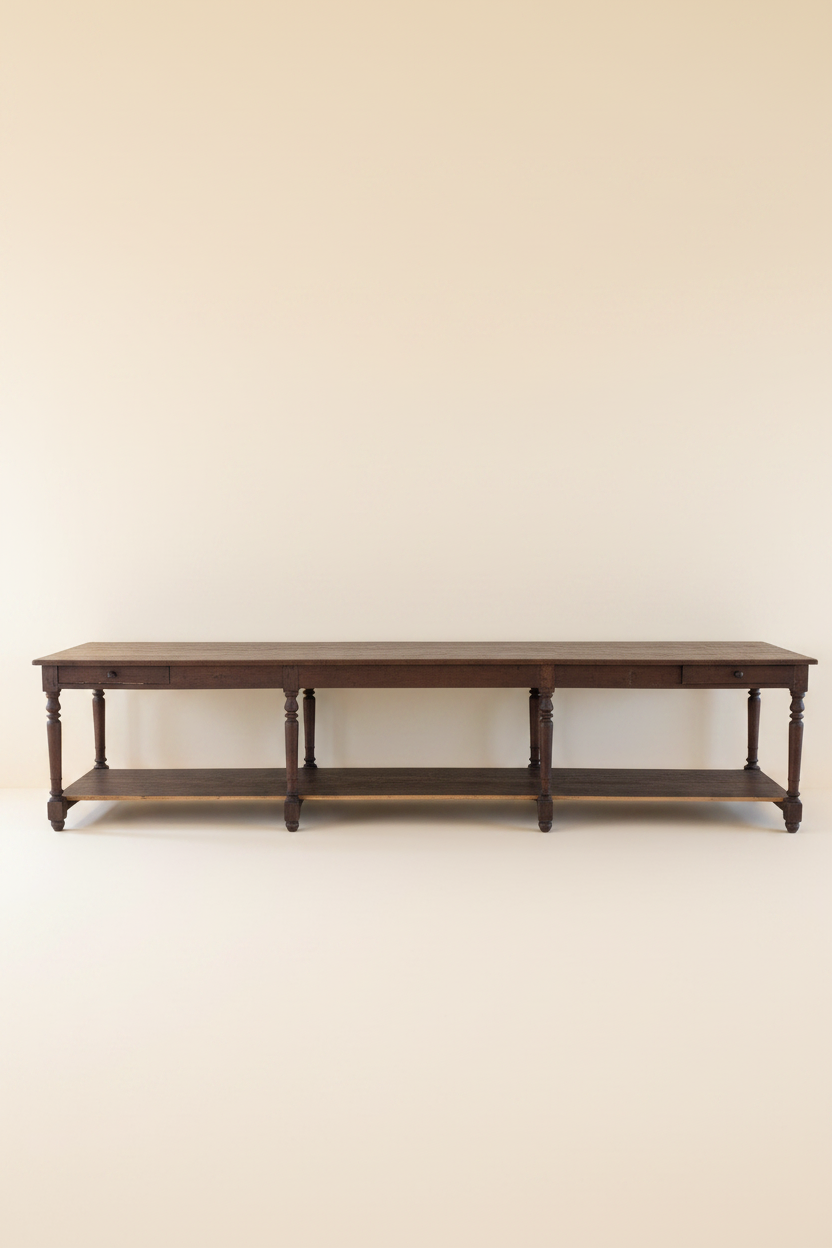 4m long drapers table