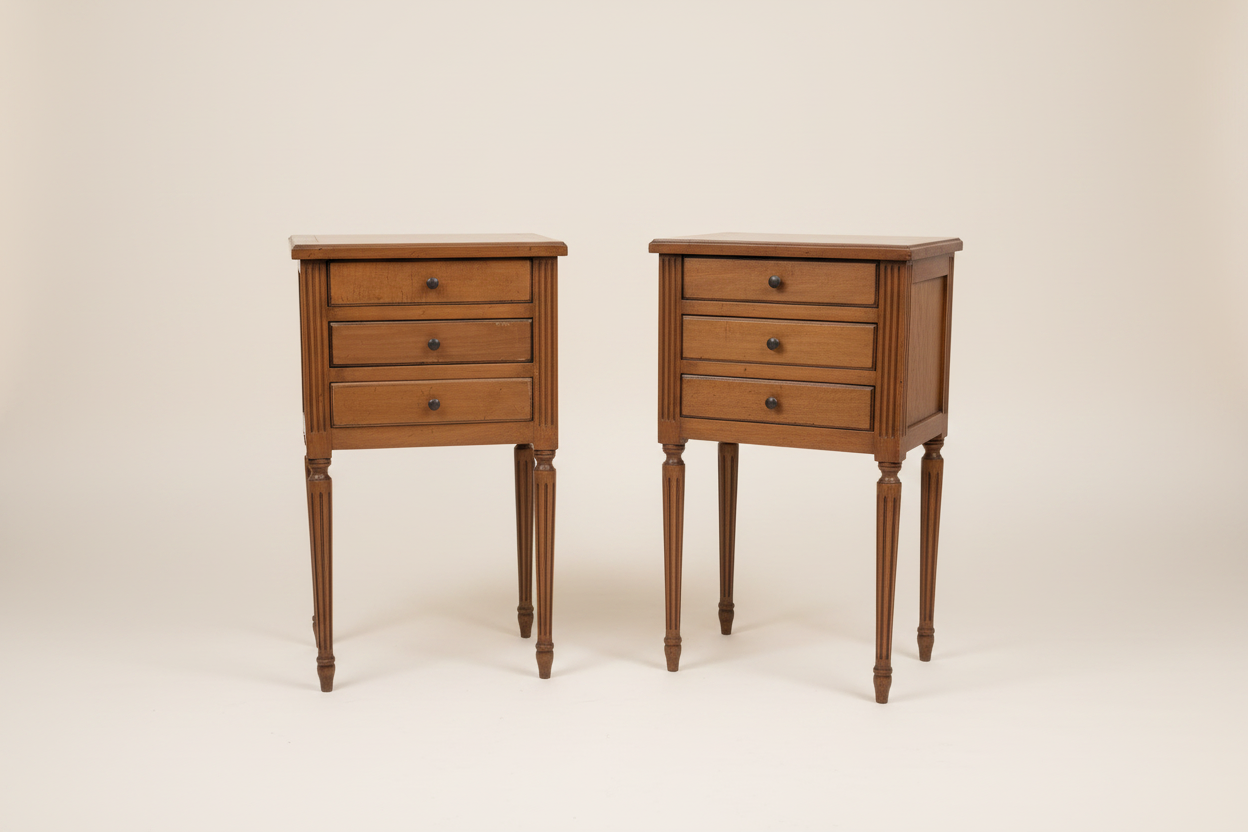 Louis XVI style bedside tables