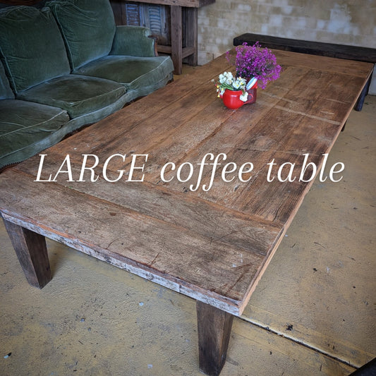 X Large wooden coffee Table