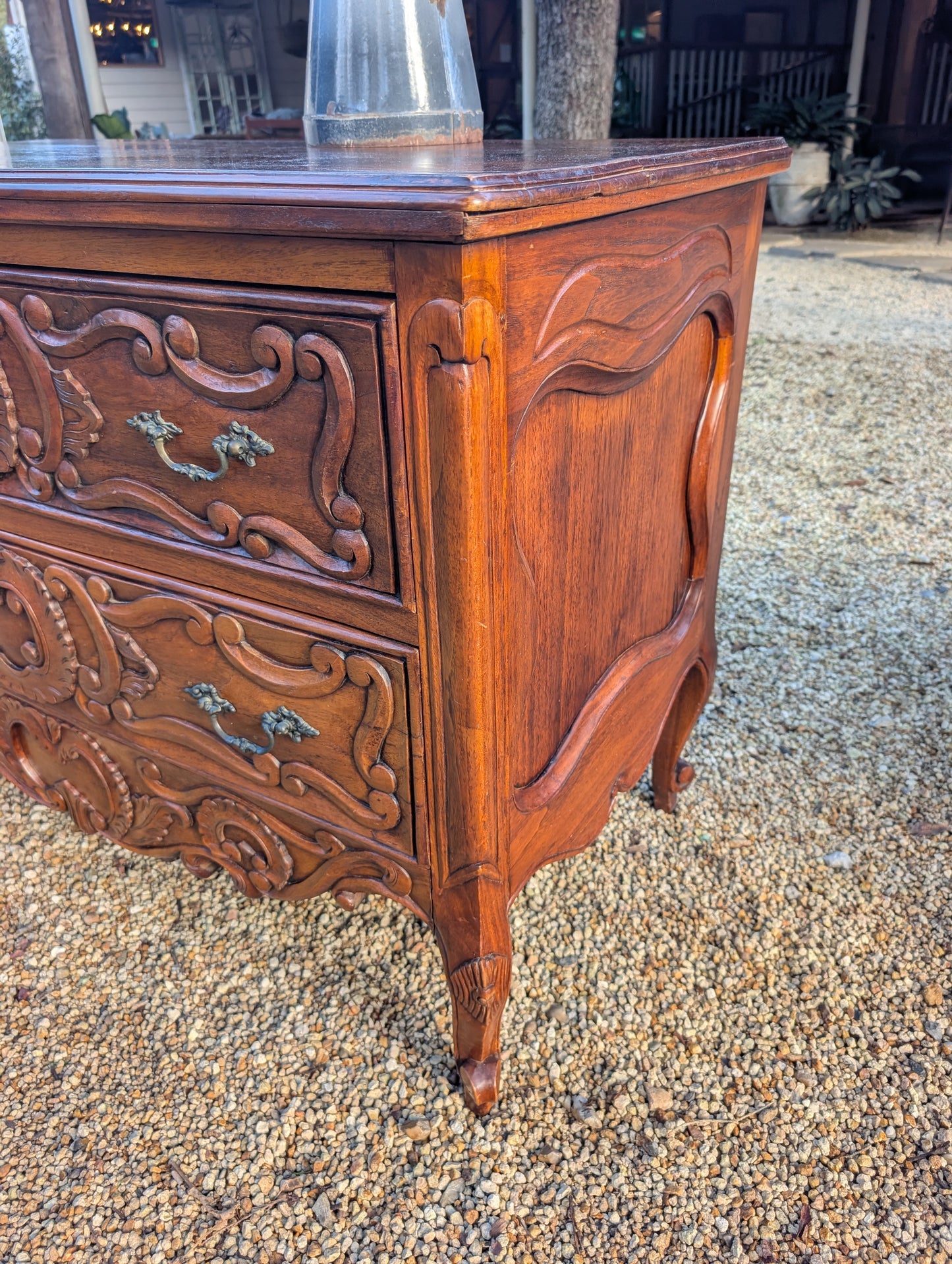 C19th Louis XV French Provincial chest of drawers