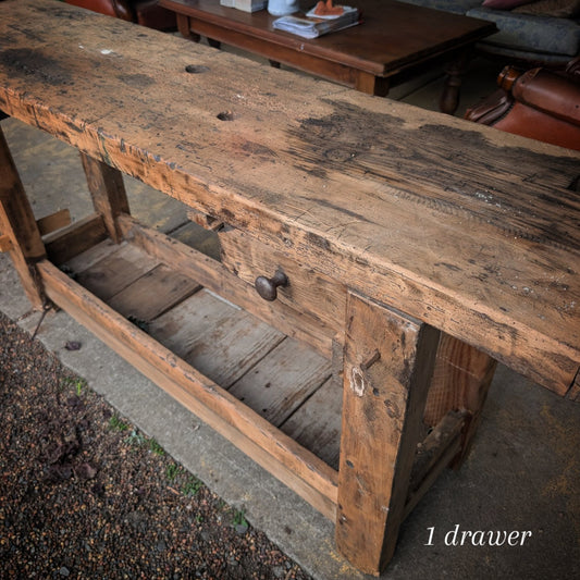 French Antiques Farm Workbench