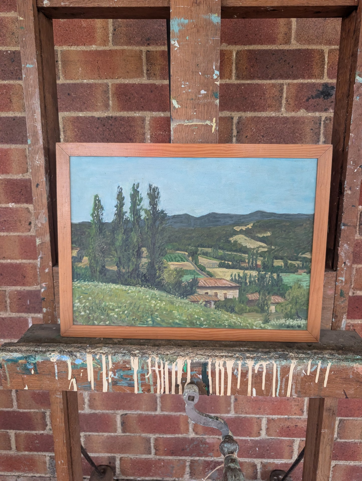 French Landscape Painting – Castelnau-de-Montmiral (2003)