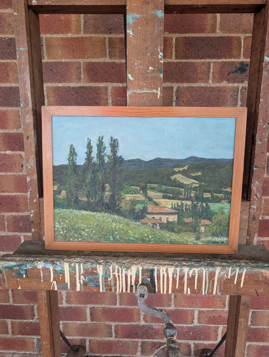 French Landscape Painting – Castelnau-de-Montmiral (2003)