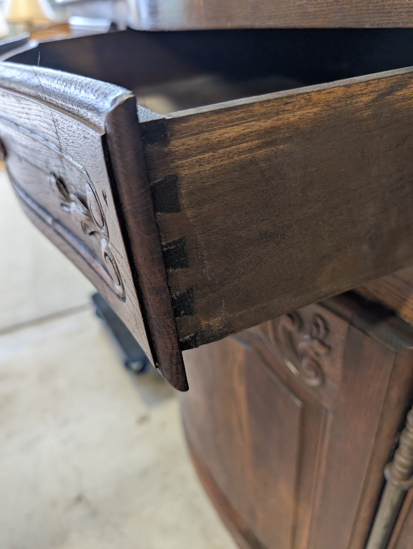 Louis XV Style French Oak Buffet C19th