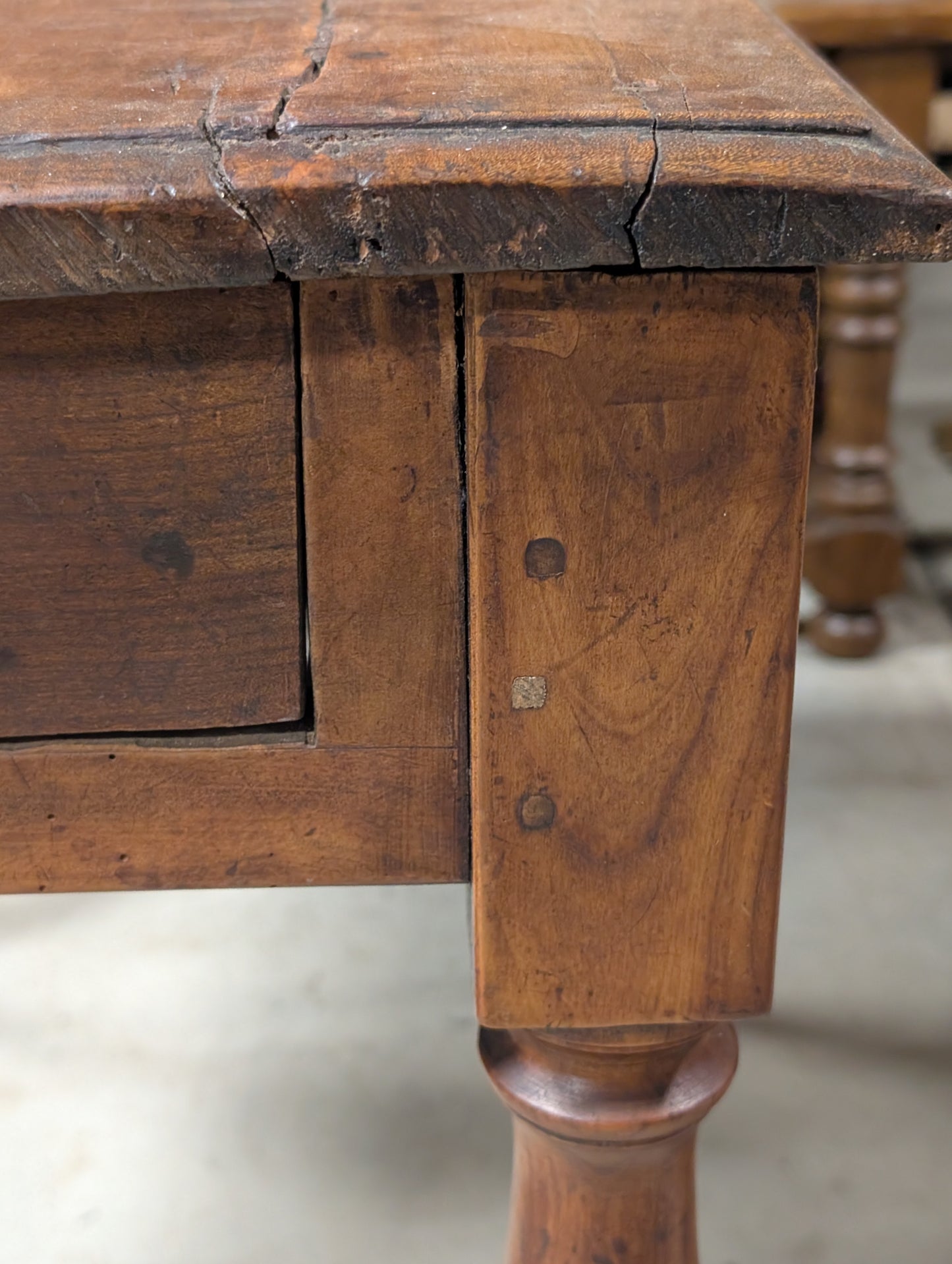 19th C. French Provincial Louis Philippe Walnut Writing Table