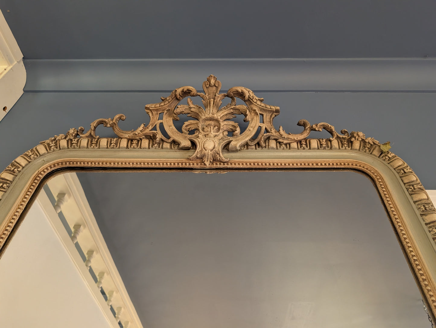 Napoleon III style mirror with double patina C19th