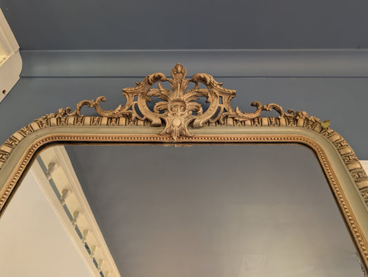 Napoleon III style mirror with double patina C19th