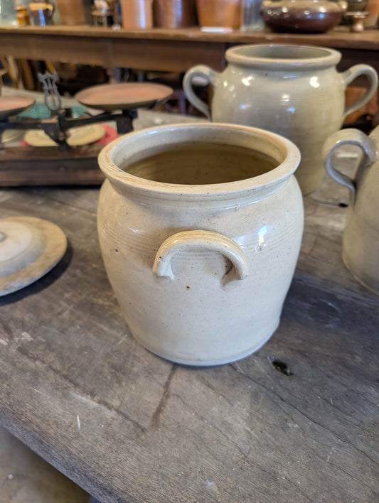 French Antique Stoneware confit pots