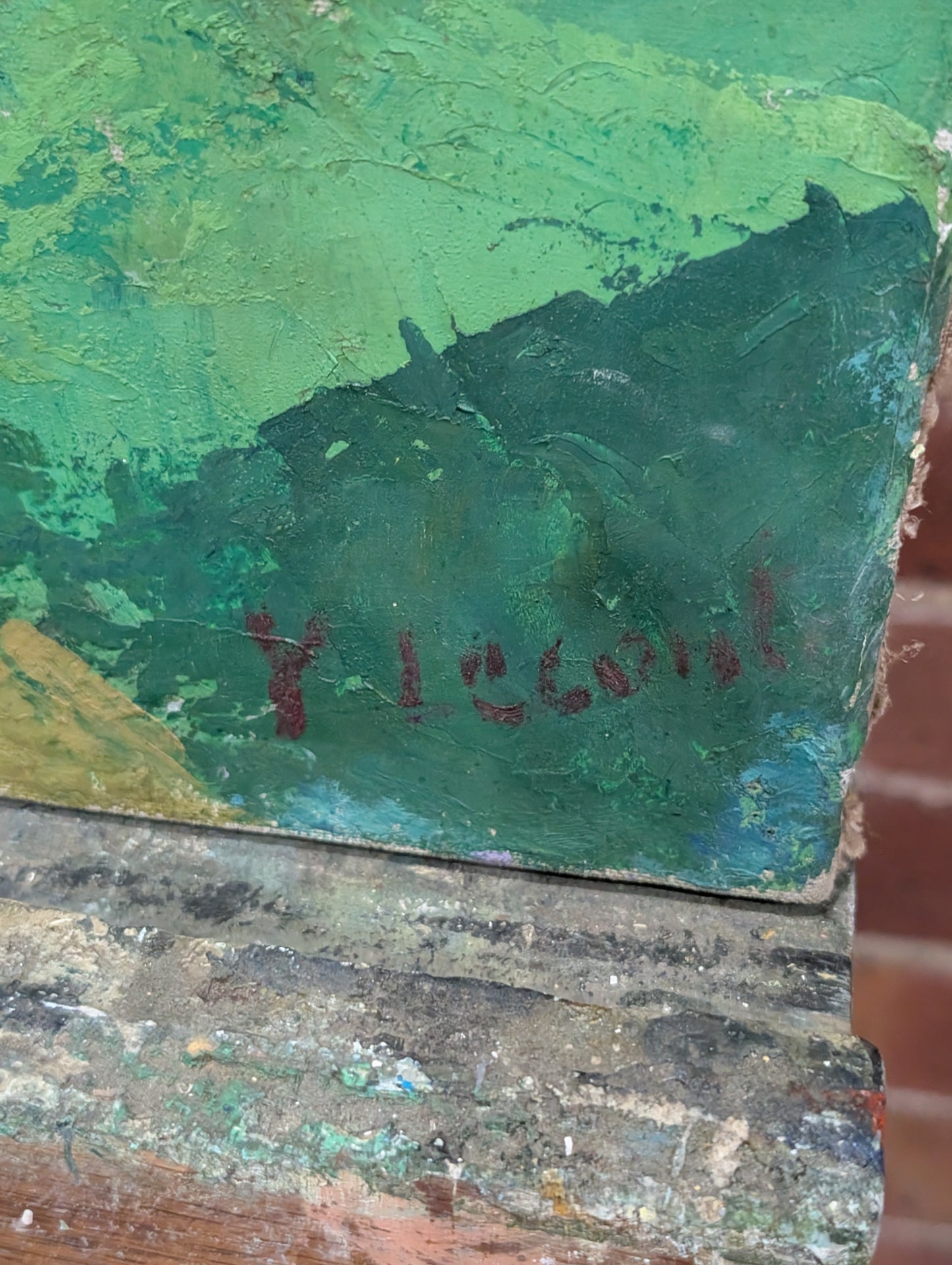 Provencial landscape - oil on canvas - early CXXth