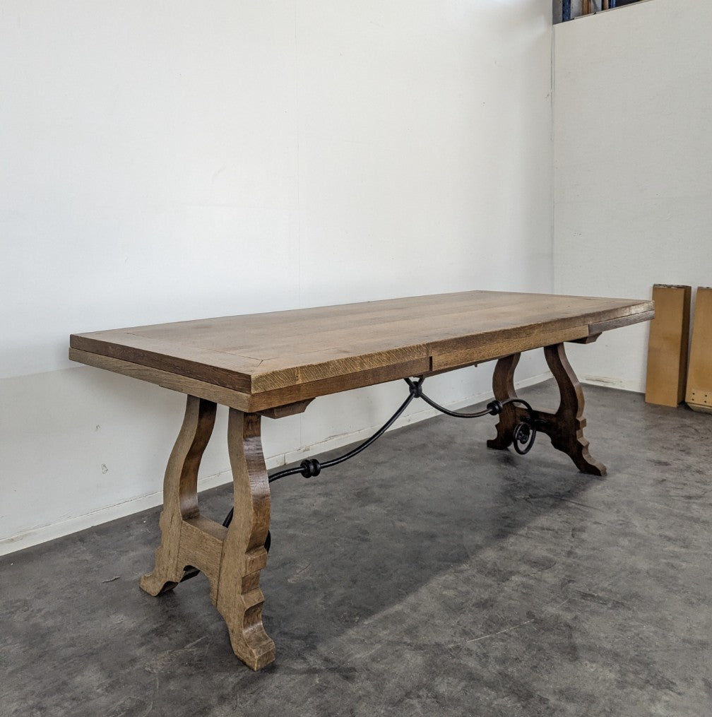 The French-Sourced Spanish Refectory Table with Extensions