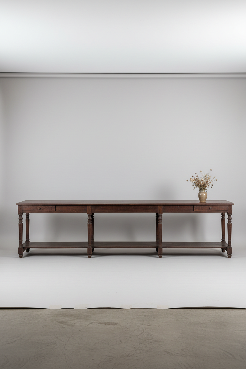 4m long drapers table