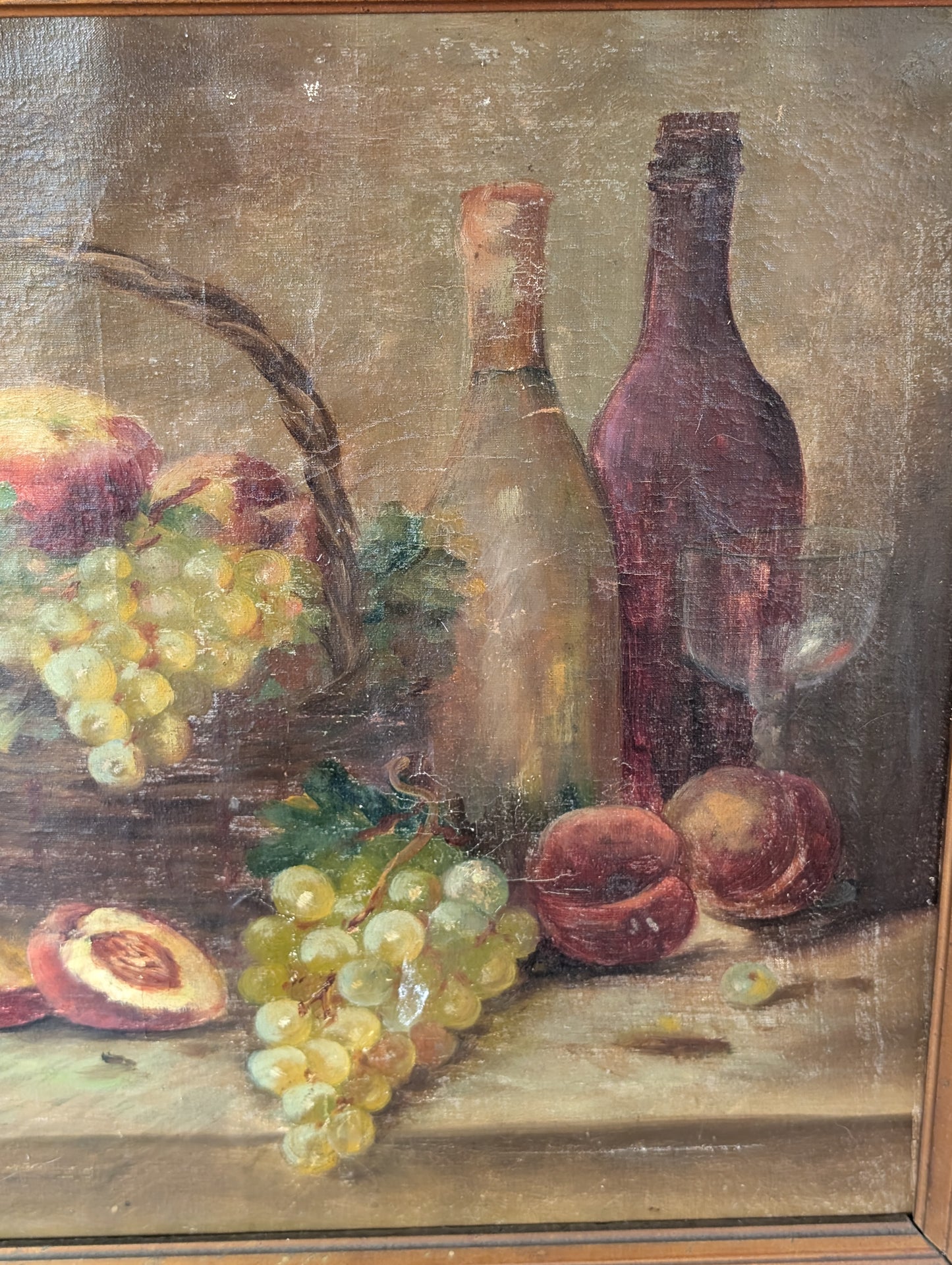 Still life oil en canvas Morin C19th