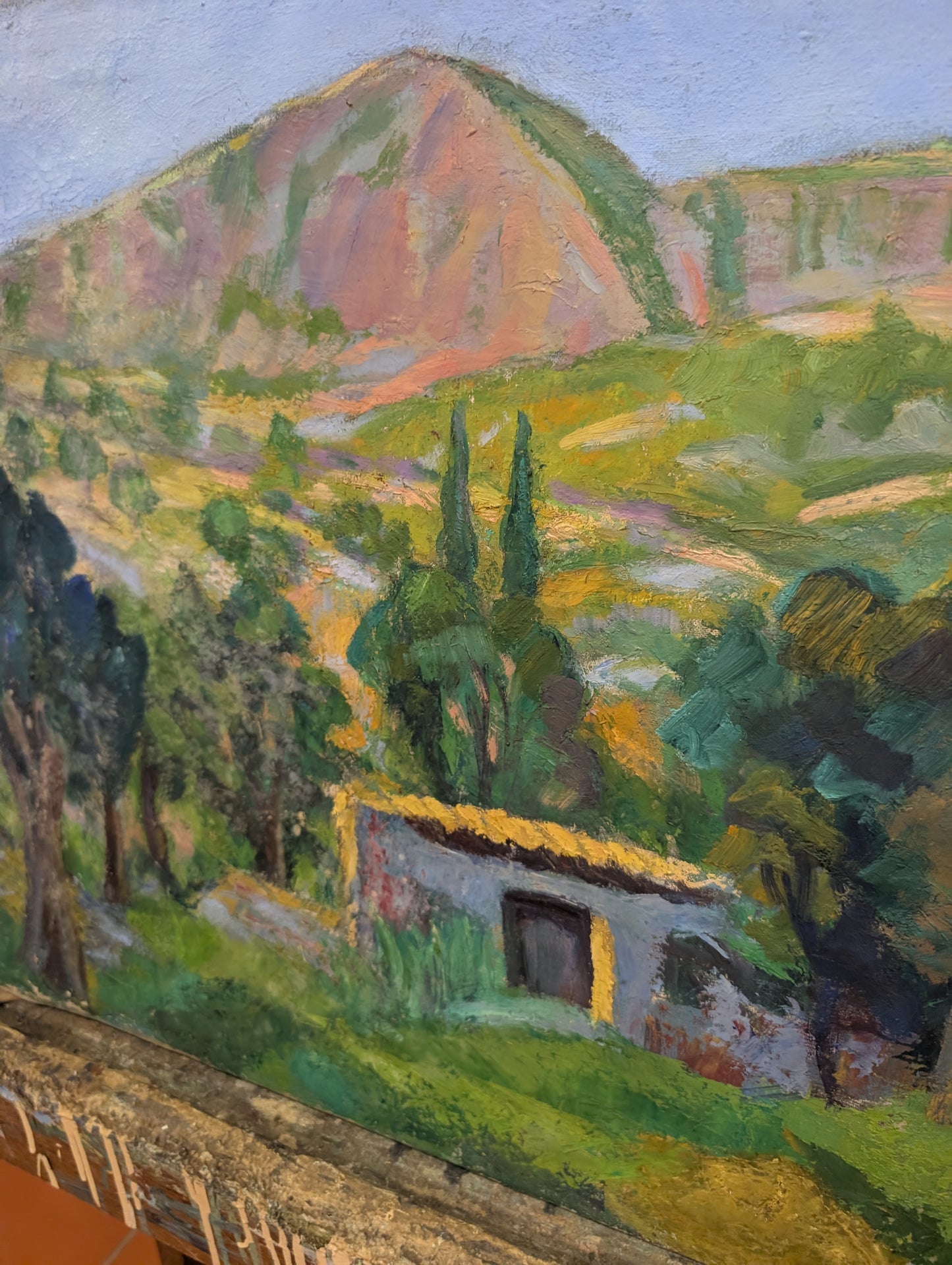 Provencial landscape - oil on canvas - early CXXth