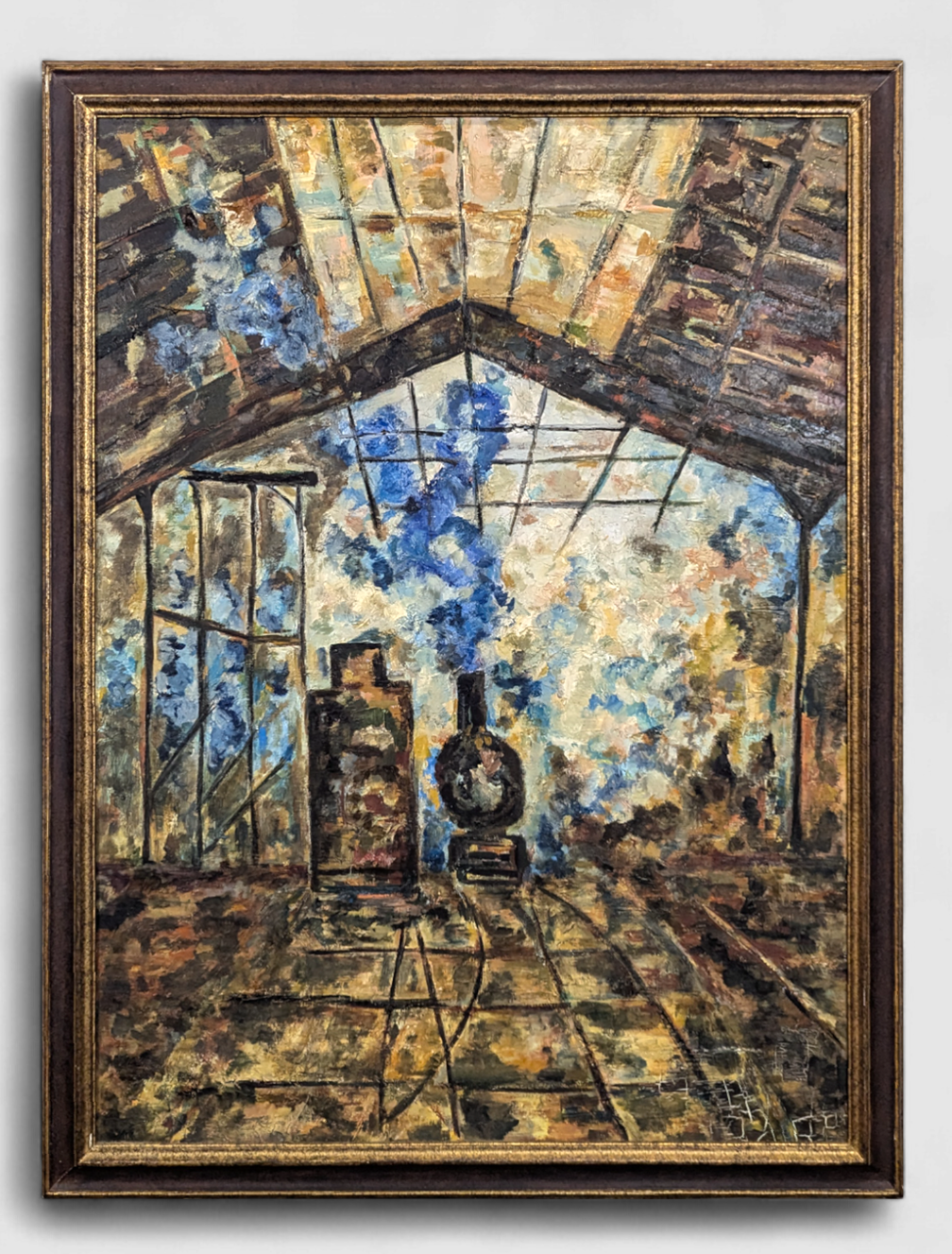 Reinterpretation of Monet's "Gare Saint-Lazare"