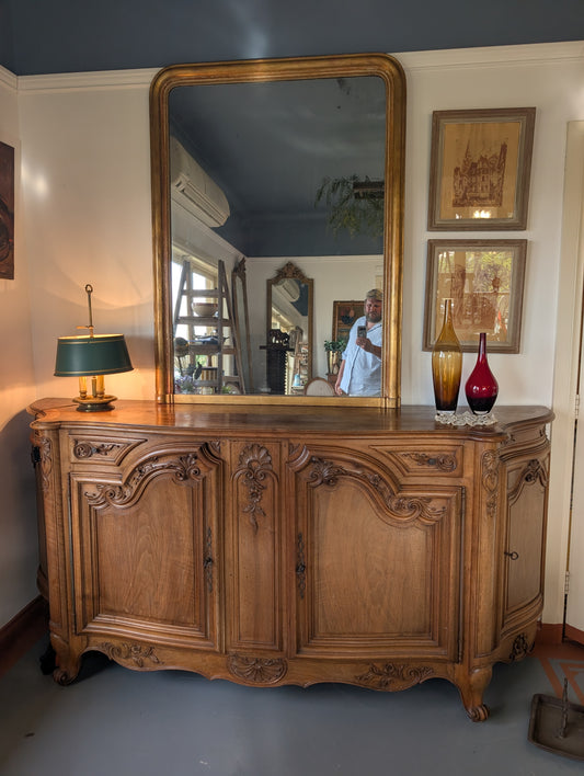 18th Century French Louis XV style walnut buffet enfilade