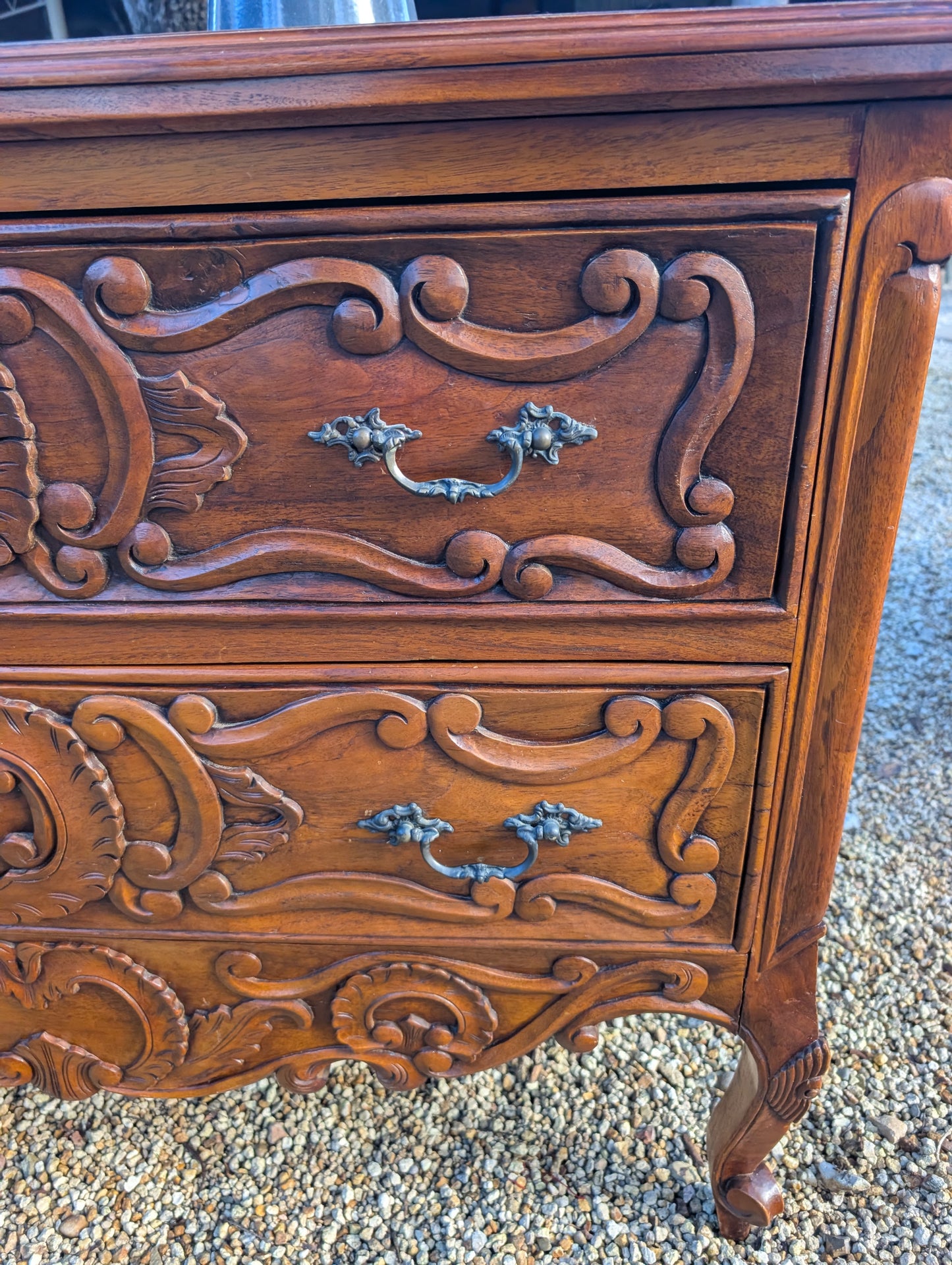 C19th Louis XV French Provincial chest of drawers