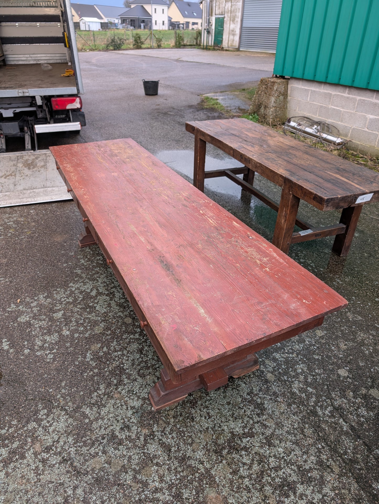 Monastery Table with 6 drawers XIXe