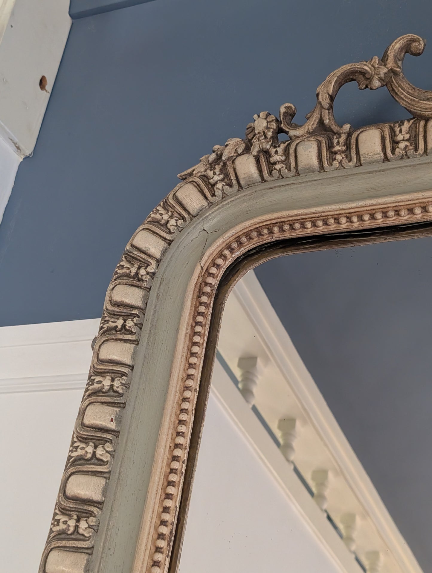Napoleon III style mirror with double patina C19th