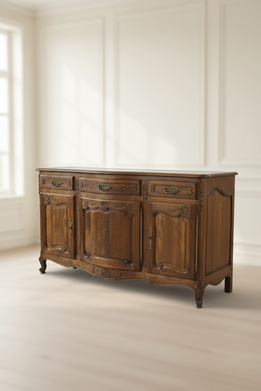Louis XV Style French Oak Buffet C19th