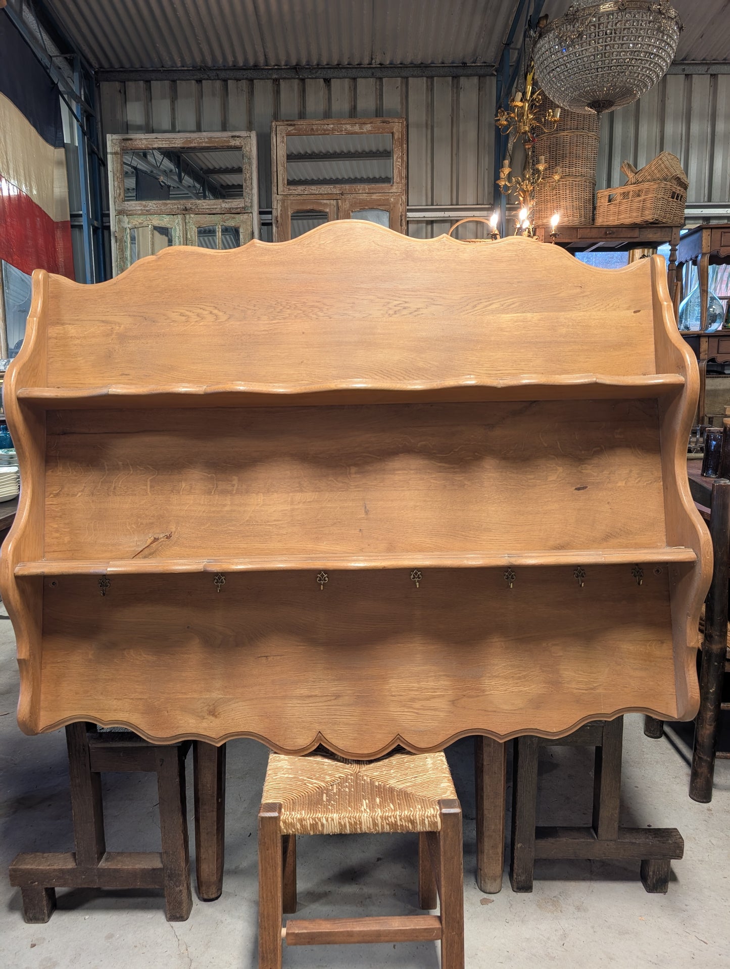 Antique French Oak Plate Rack – Normandy