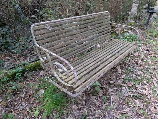 Antiques French garden bench