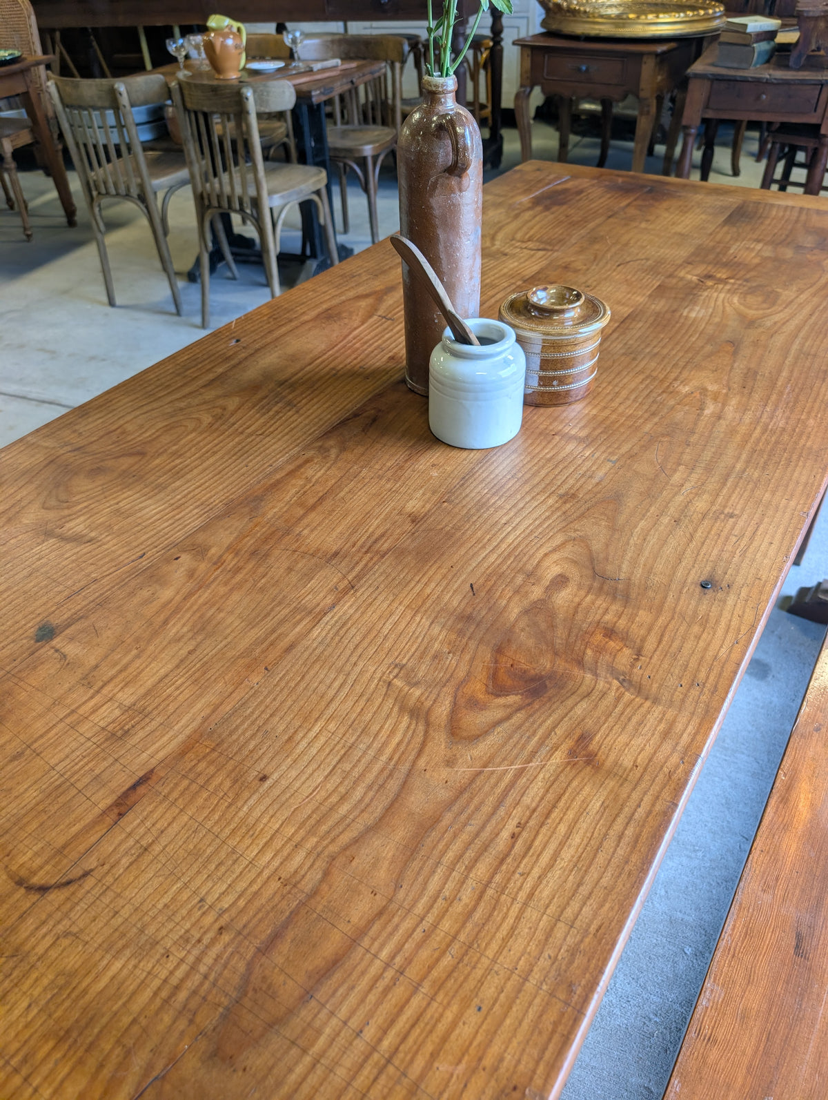 Farm table with drawer & extension