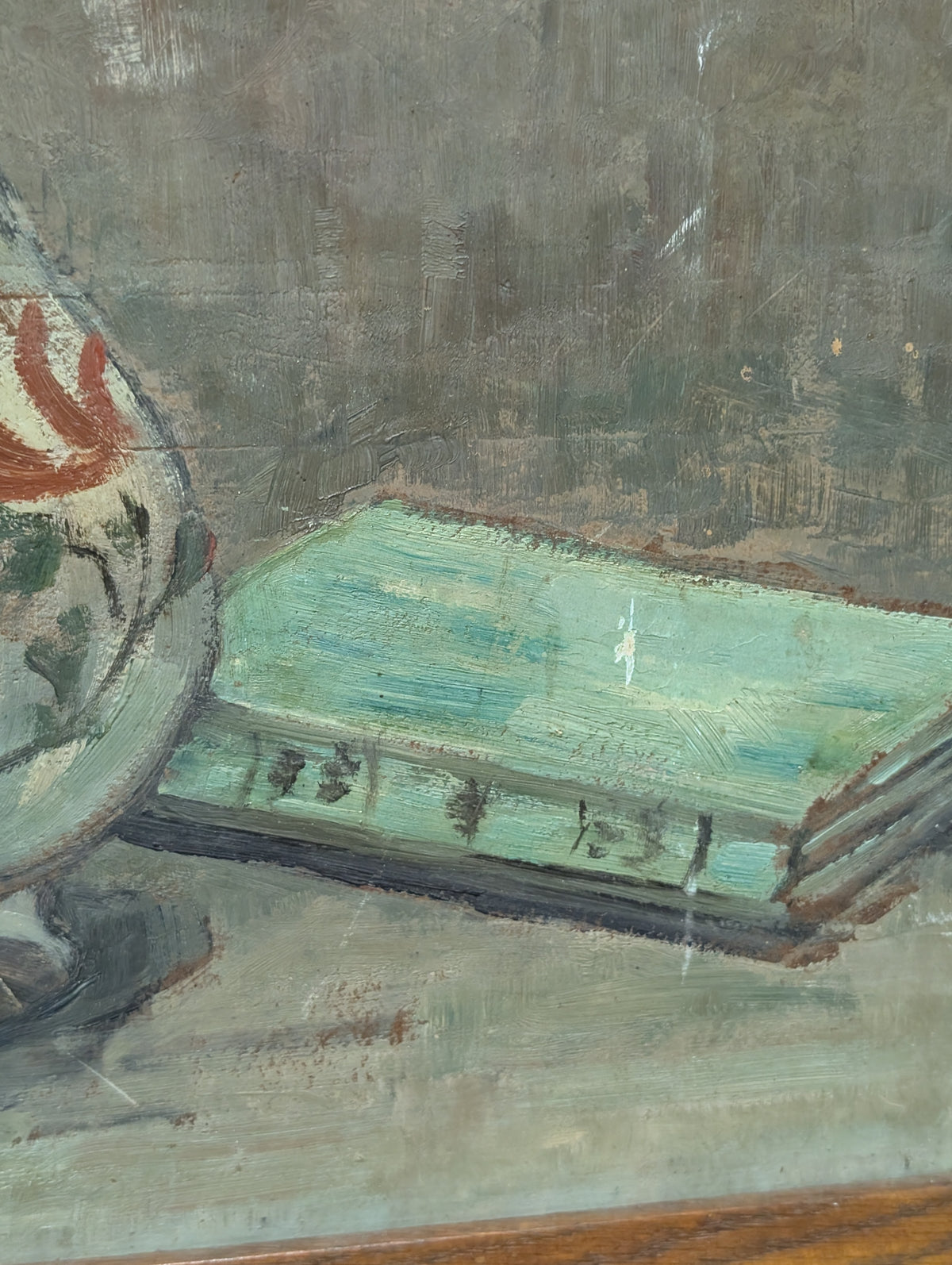 Mid-Century French Floral Still Life – Oil on Double-Sided Artist Board