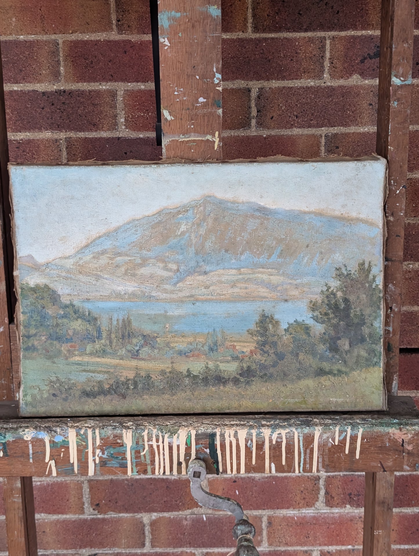 Annecy Lake -P.A. Cluzeau - oil on canvas - early CXXth