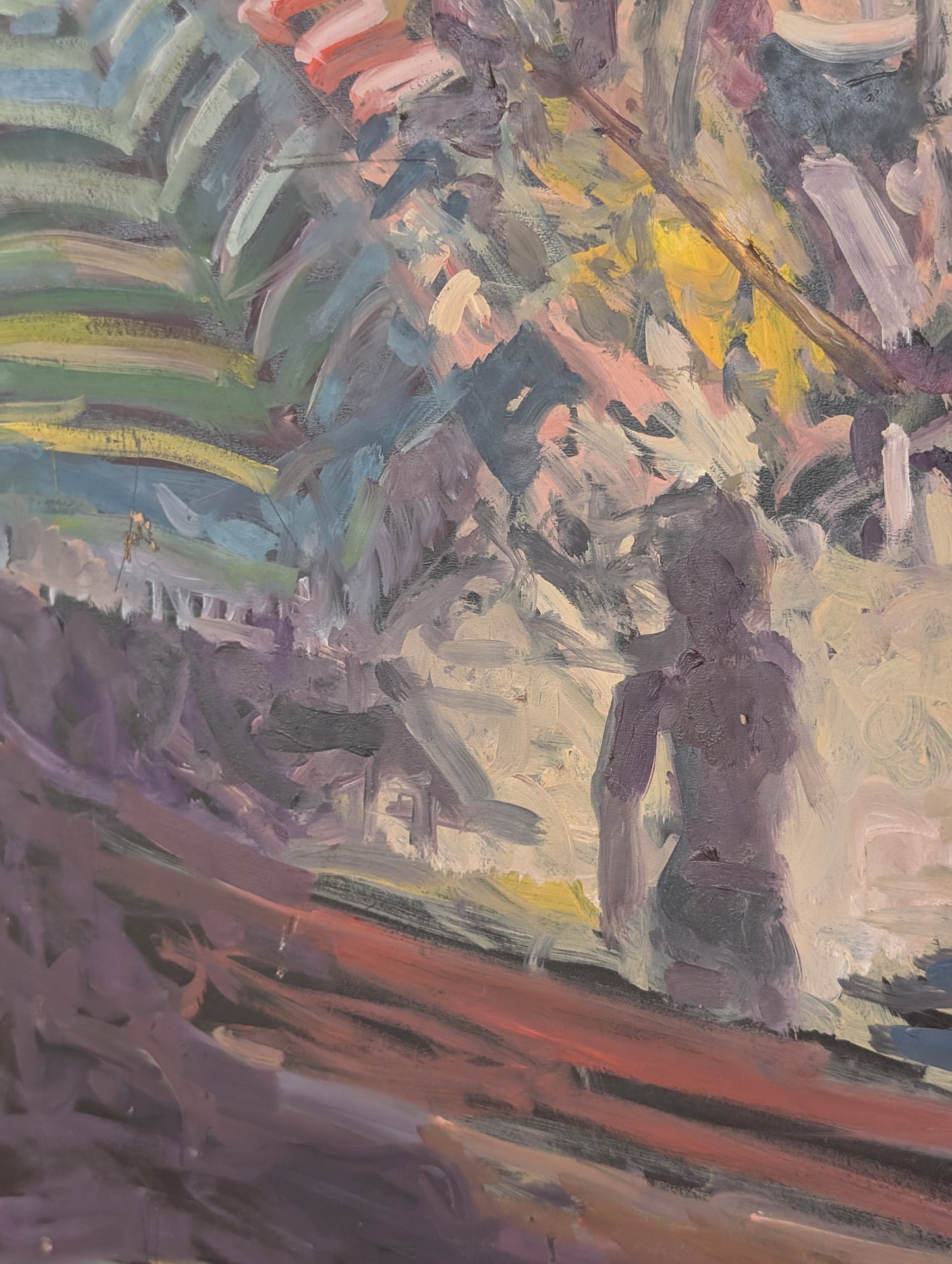 Bathers by the Shore by Patrice Landauer, Oil on board