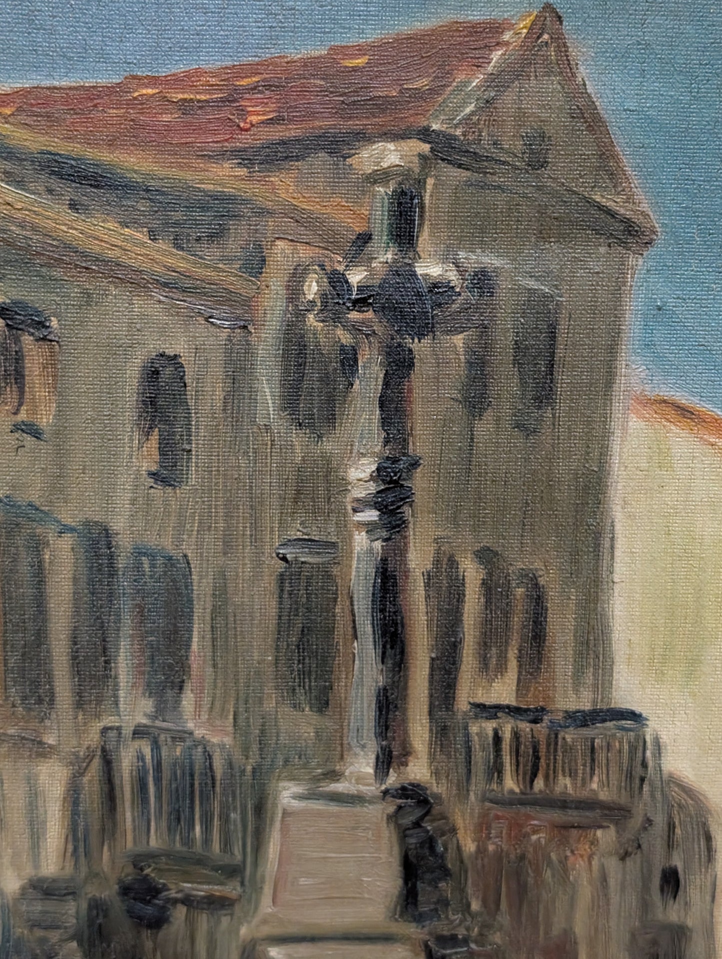 Rural painting - oil on canvas- early CXXth